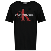 Calvin Klein Kinder Unisex T-Shirt Schwarz