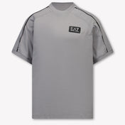 EA7 Niños Chicos Camiseta adentro Gris