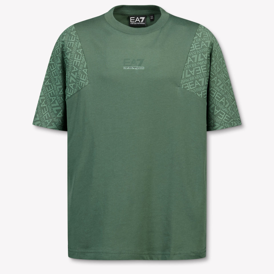 EA7 Enfants Garçons T-shirt dans Armée