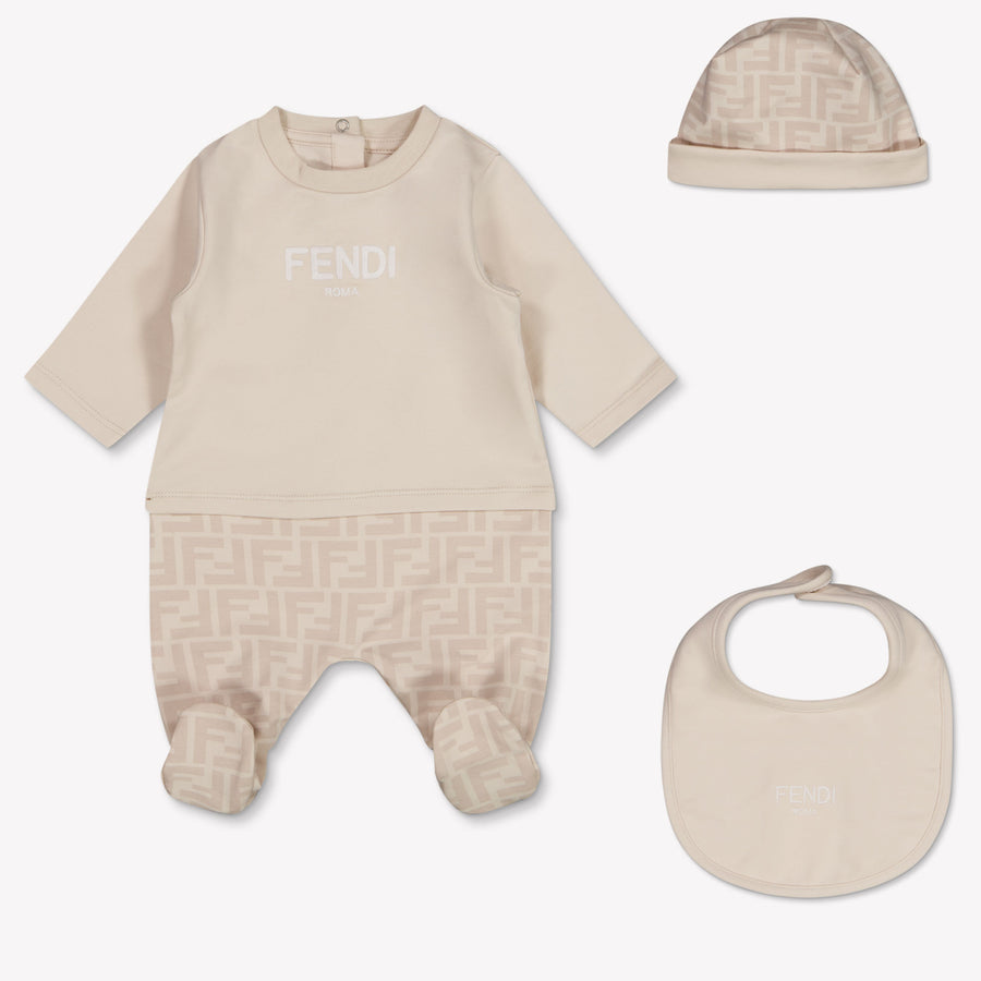 Fendi Bébé Unisexe Combishort dans Beige