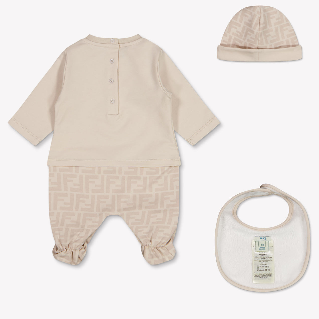 Fendi bebe Unisex Mono corto en Beige