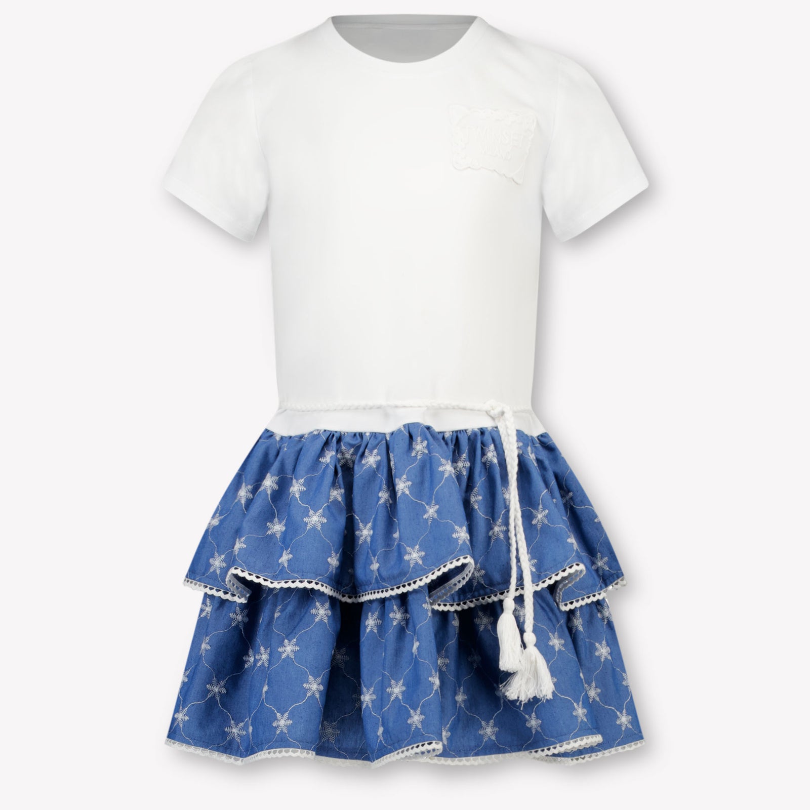 Twinset Bambini Ragazze Vestirsi Bianco