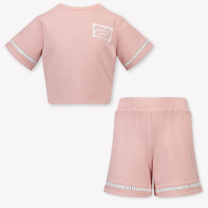 Twinset Kids Girls Set In Light Pink