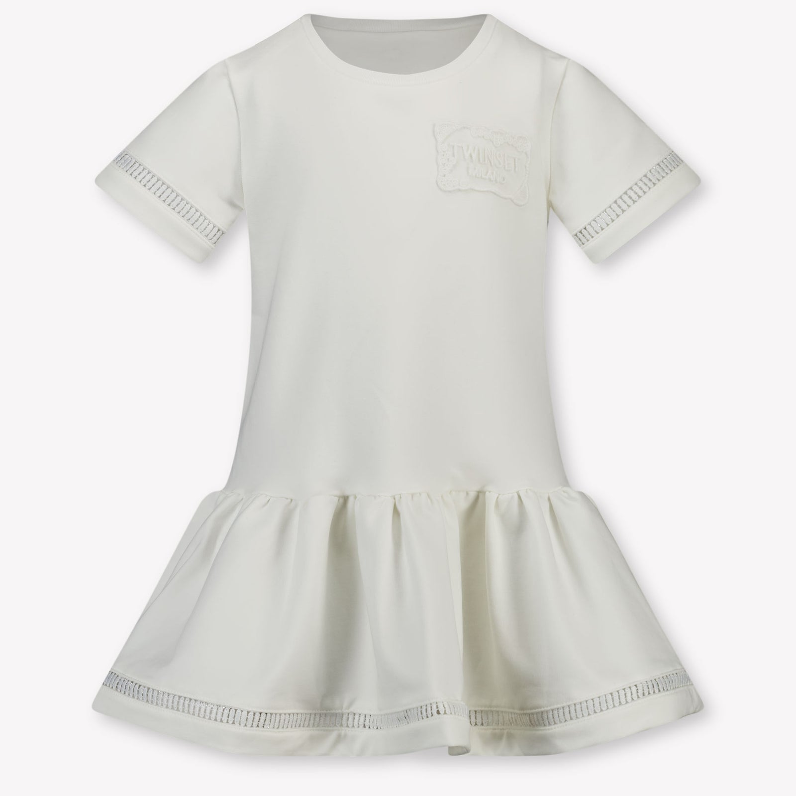 Twinset Bambini Ragazze Vestirsi Bianco