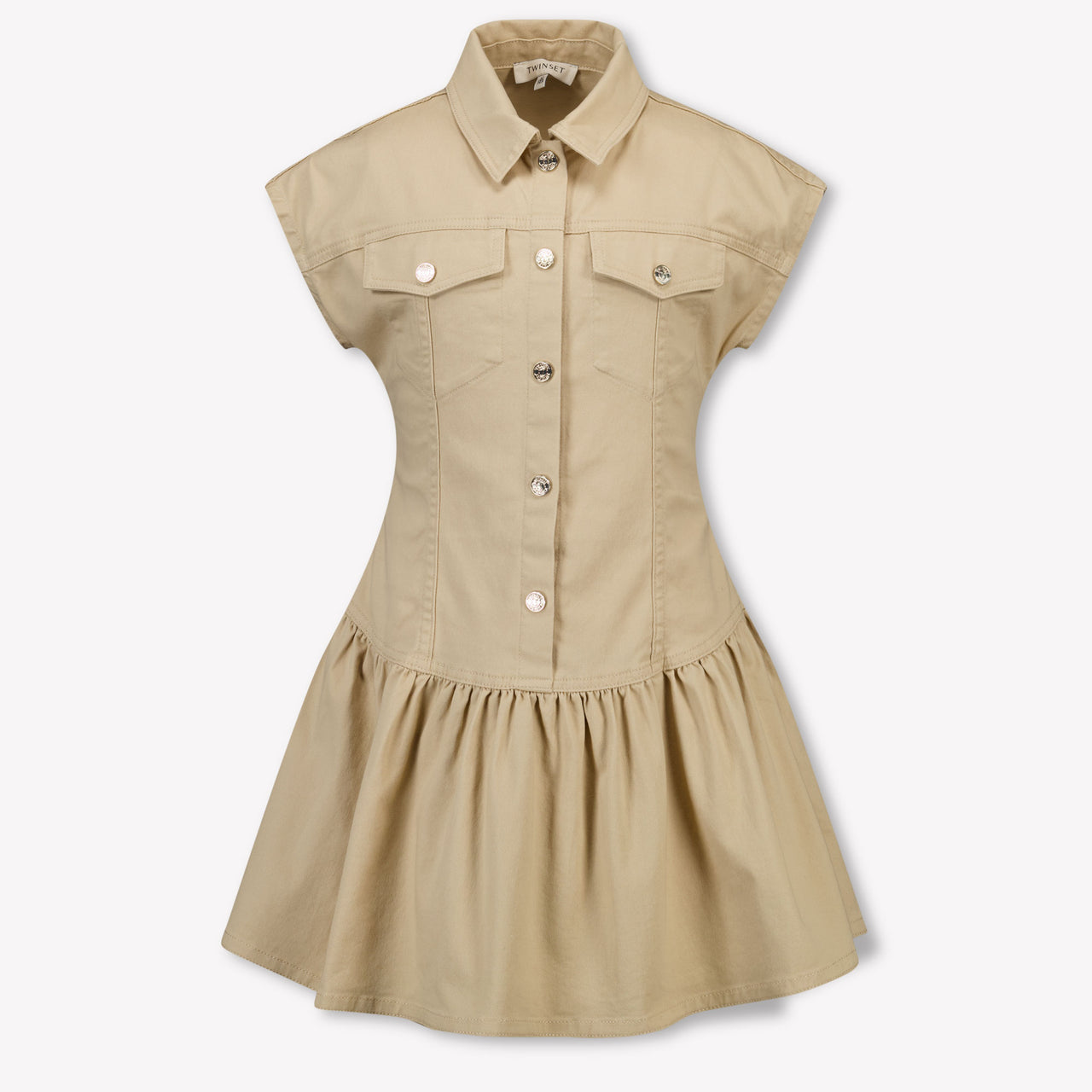 Twinset Kids Girls Dress In Beige