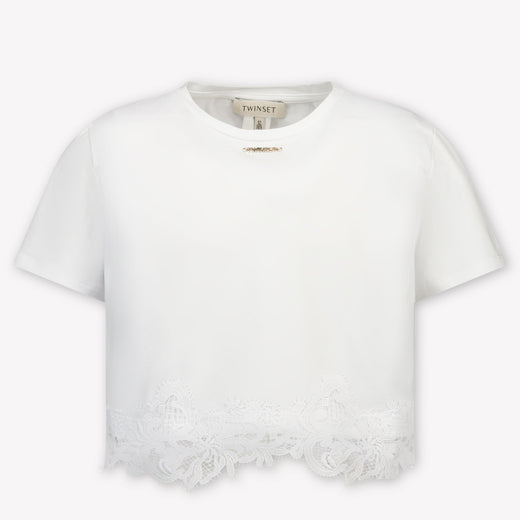 Twinset Enfants Filles T-shirt dans Blanc