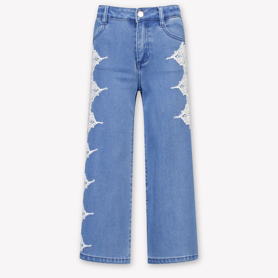 Twinset Bambini Ragazze Jeans Dentro Blu
