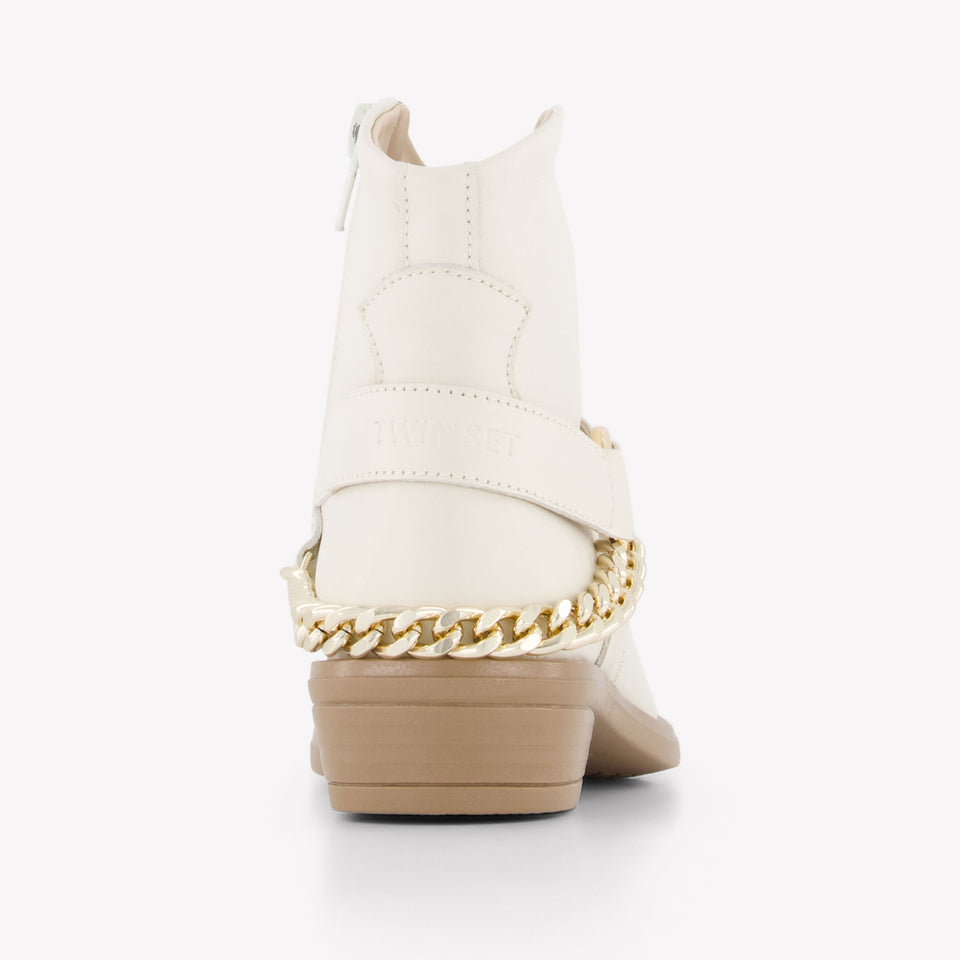 Twinset Mädchen Stiefel rein Ekrü