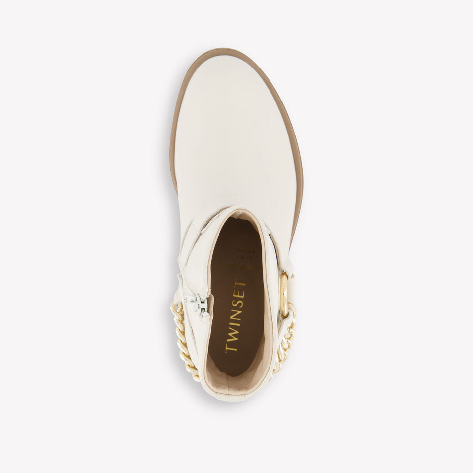 Twinset Mädchen Stiefel rein Ekrü