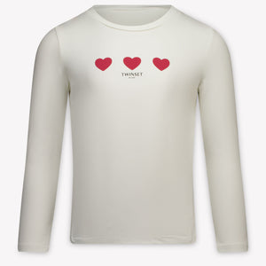 Twinset Bambini Ragazze Maglietta dentro Off White