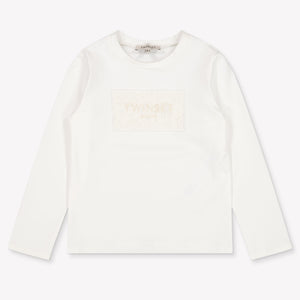 Twinset Kinder Mädchen T-Shirt In Grauweiß