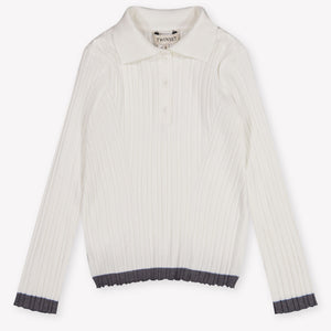 Twinset Enfants Filles Pull en blanc cassé