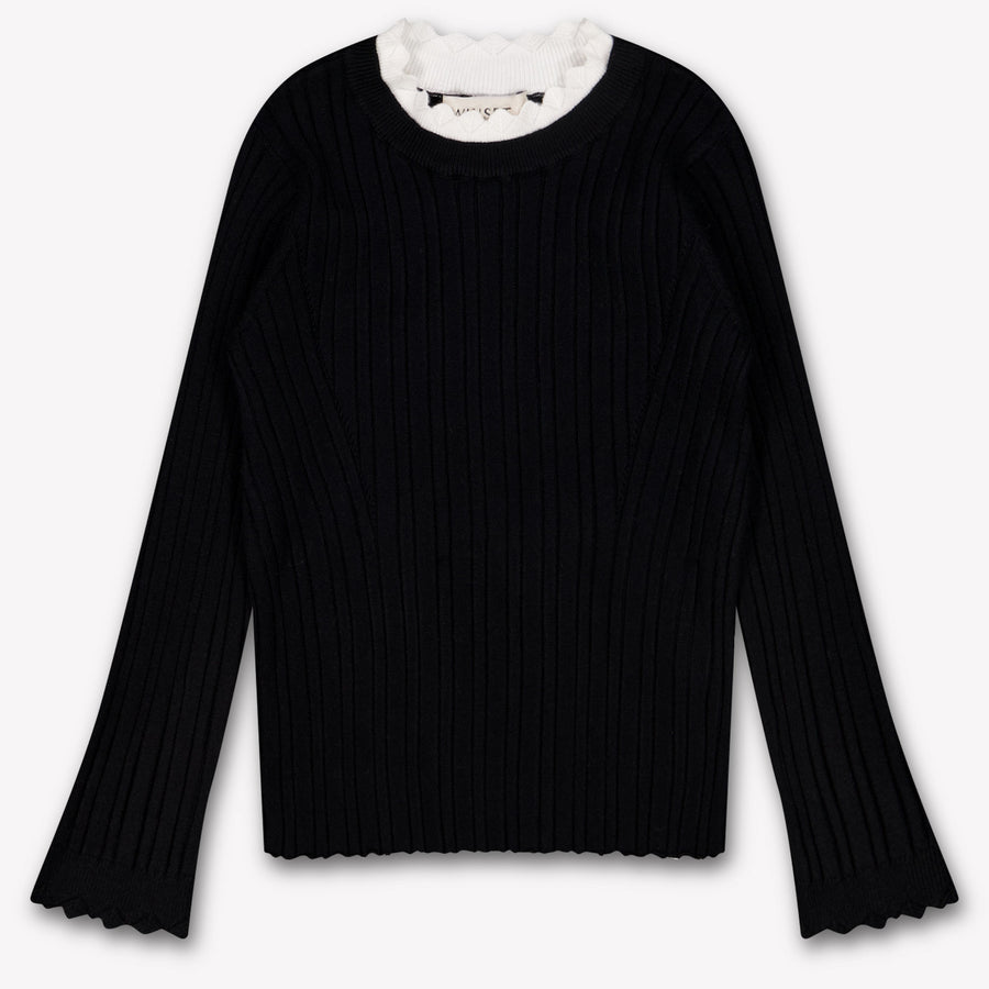 Twinset Enfants Filles Pull en Noir