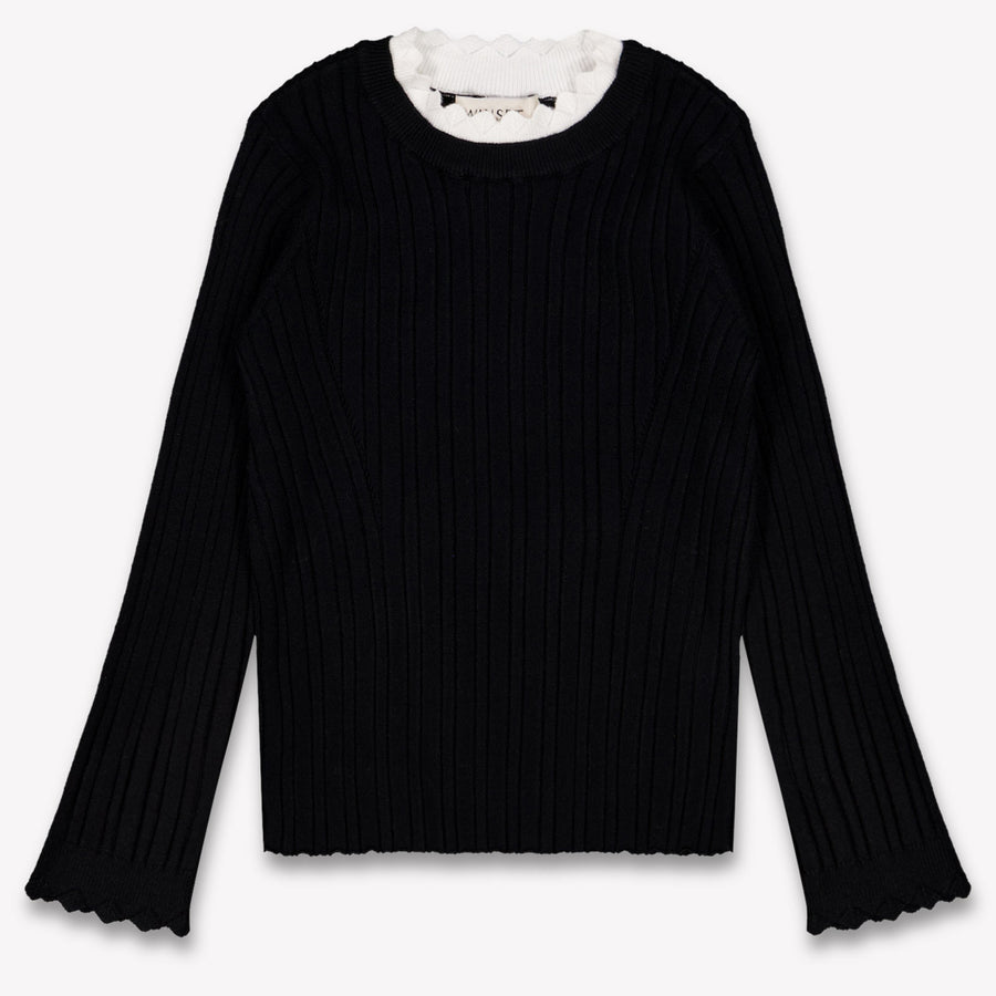 Twinset Enfants Filles Pull en Noir