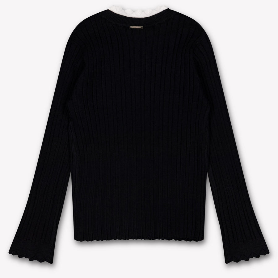 Twinset Enfants Filles Pull en Noir
