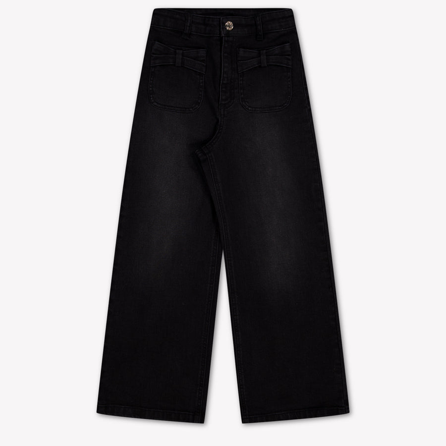 Twinset Bambini Ragazze Jeans Dentro Nero