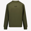 EA7 Kids Boys Sweater In Army