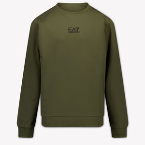 EA7 Kinder Jungen Pullover rein Armee