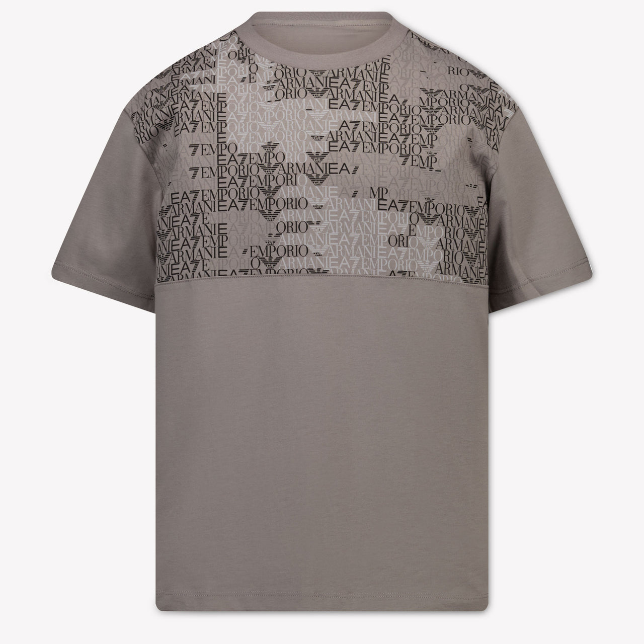 EA7 Niños Chicos Camiseta adentro Gris Claro