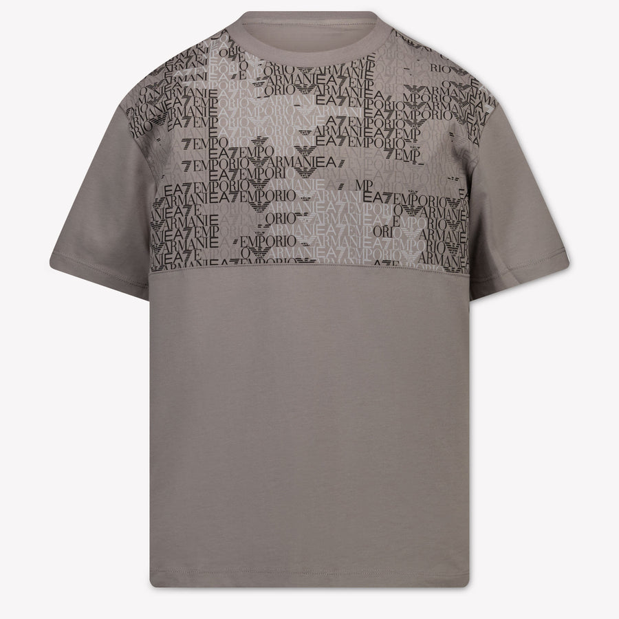 EA7 Niños Chicos Camiseta adentro Gris Claro