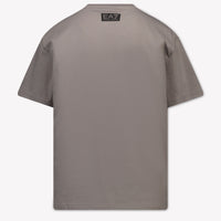 EA7 Niños Chicos Camiseta adentro Gris Claro