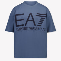EA7 Enfants Garçons T-shirt dans Bleu Clair