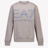 EA7 Enfants Garçons Pull en Gris Clair