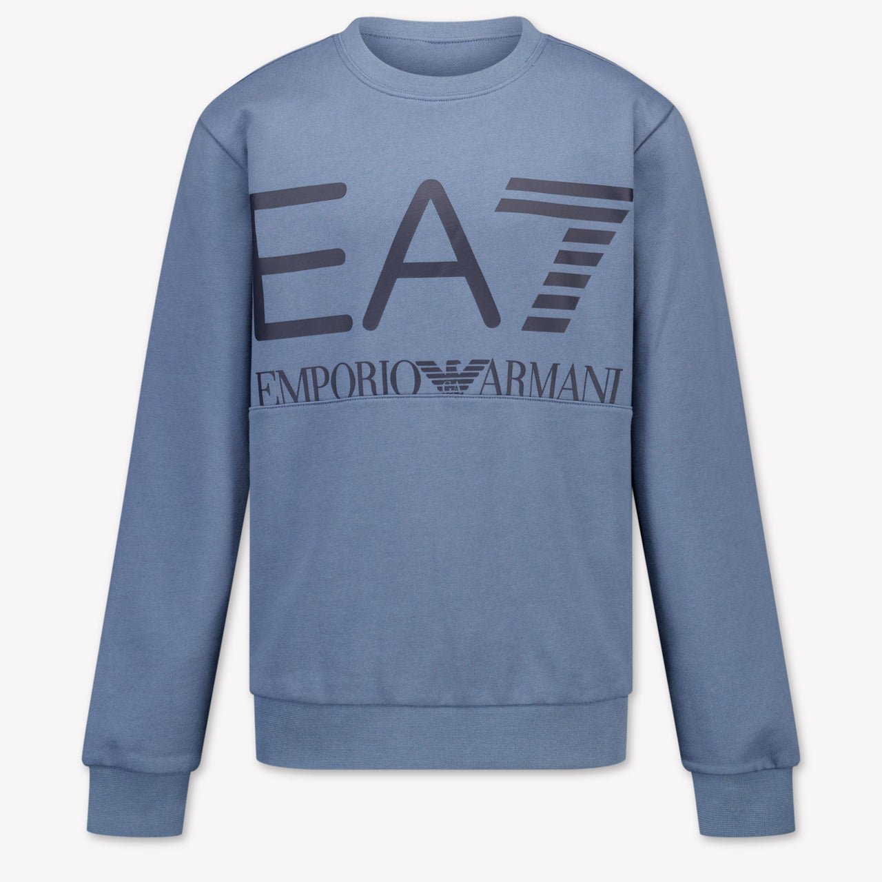 EA7 Enfants Garçons Pull en Bleu Clair