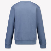 EA7 Enfants Garçons Pull en Bleu Clair