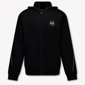 EA7 Kinder Jungen Strickjacke In Schwarz