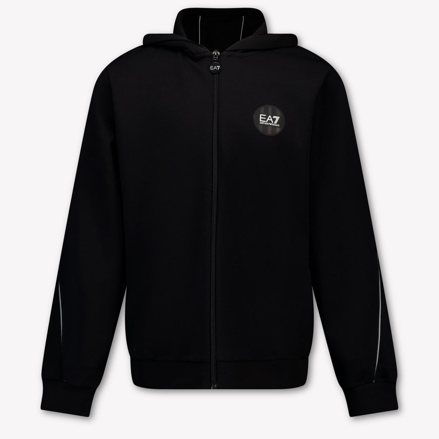 EA7 Kinder Jungen Strickjacke In Schwarz