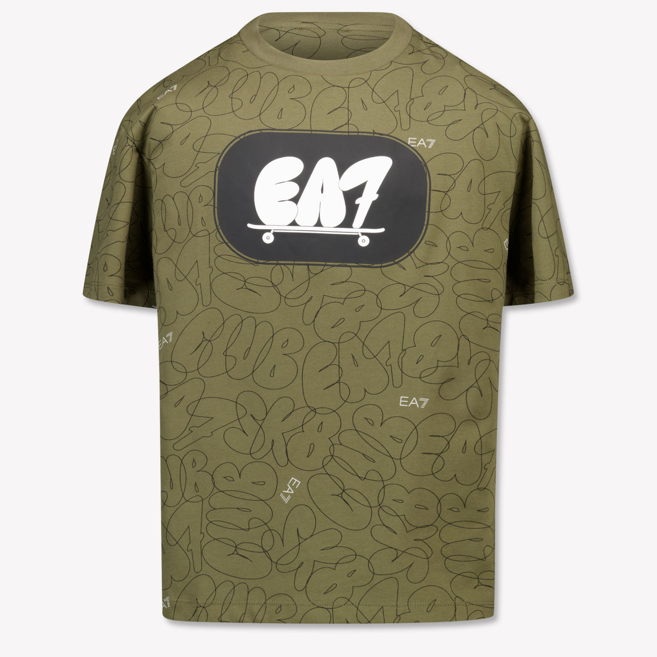 EA7 Kinder Jongens T-Shirt In Army