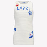 MC2 Saint Barth Enfants Filles Robe en blanc cassé