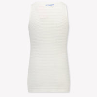 MC2 Saint Barth Enfants Filles Robe en blanc cassé