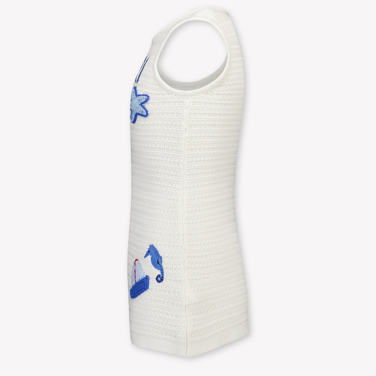MC2 Saint Barth Enfants Filles Robe en blanc cassé