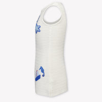 MC2 Saint Barth Enfants Filles Robe en blanc cassé