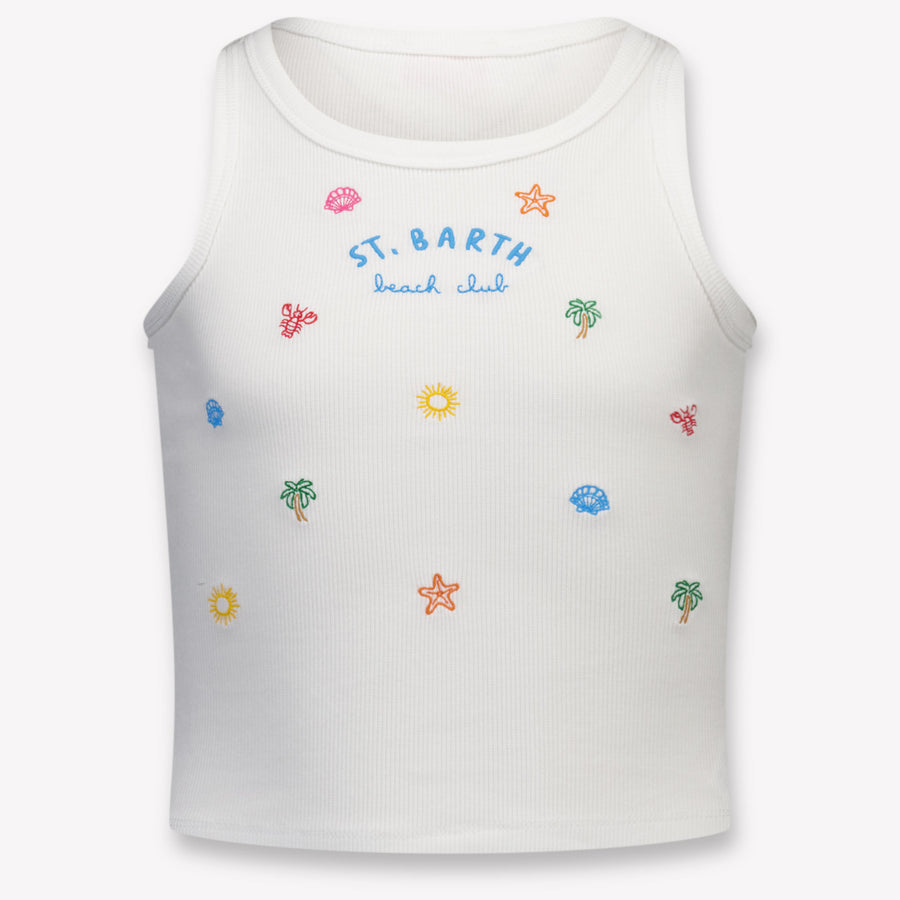 MC2 Saint Barth Enfants Filles T-shirt dans Blanc