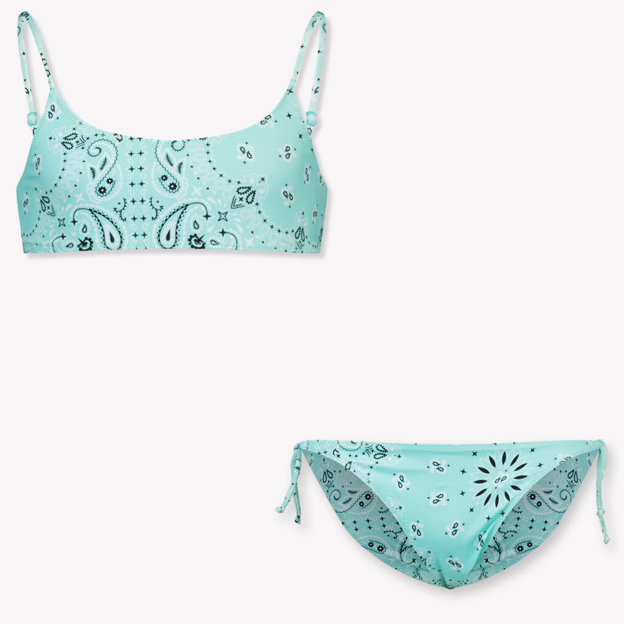 MC2 Saint Barth Girls Swimwear in Turquoise