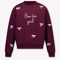MC2 Saint Barth Enfants Filles Pull En Bordeaux