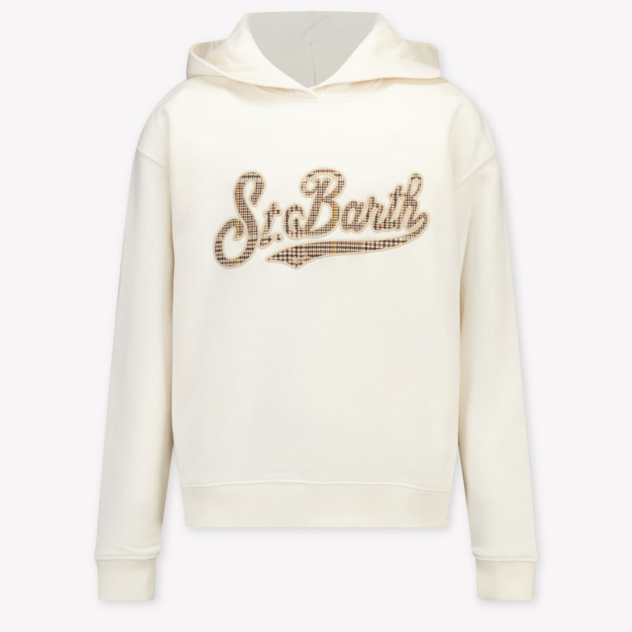 MC2 Saint Barth Enfants Filles Pull en blanc cassé