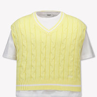 MSGM Kinder Mädchen T-Shirt In Gelb