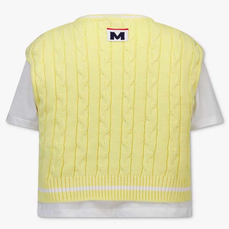 MSGM Enfants Filles T-shirt dans Jaune