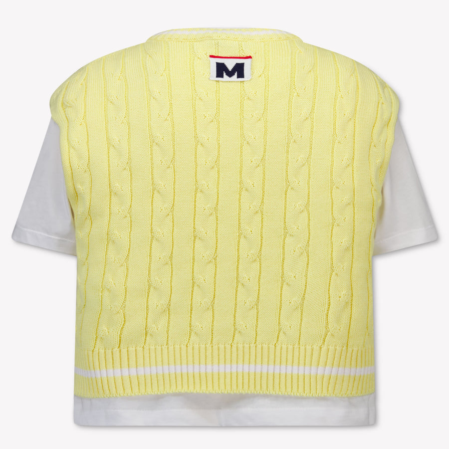 MSGM Kinder Mädchen T-Shirt In Gelb