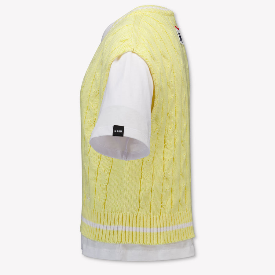 MSGM Kinder Mädchen T-Shirt In Gelb