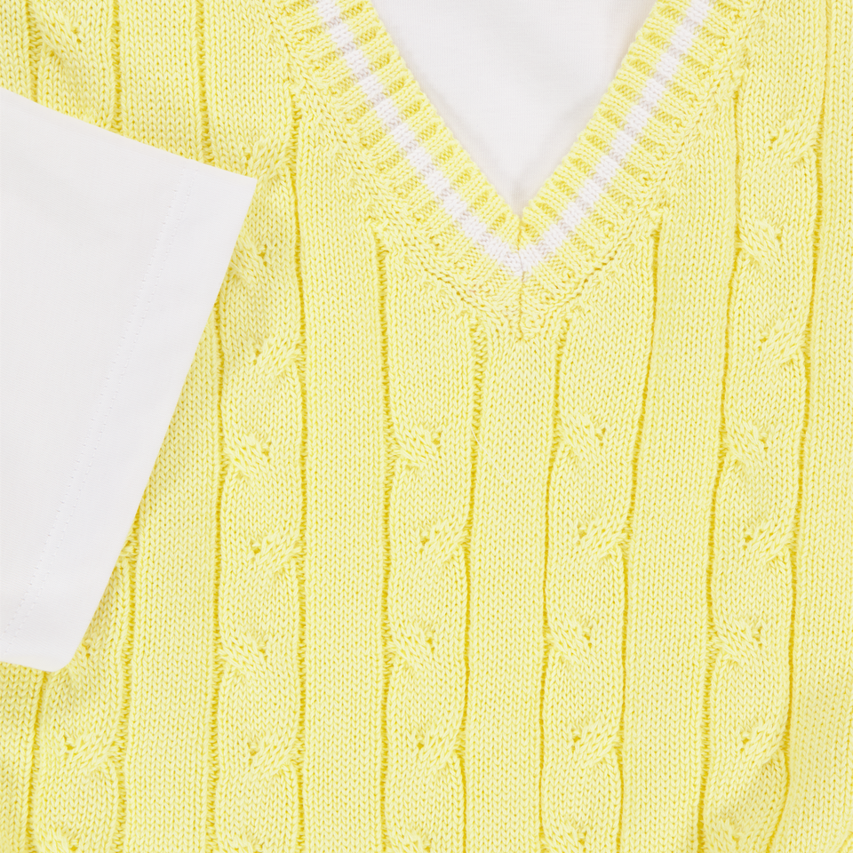 MSGM Enfants Filles T-shirt dans Jaune