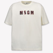 MSGM Bambini Ragazzi Maglietta dentro Off White