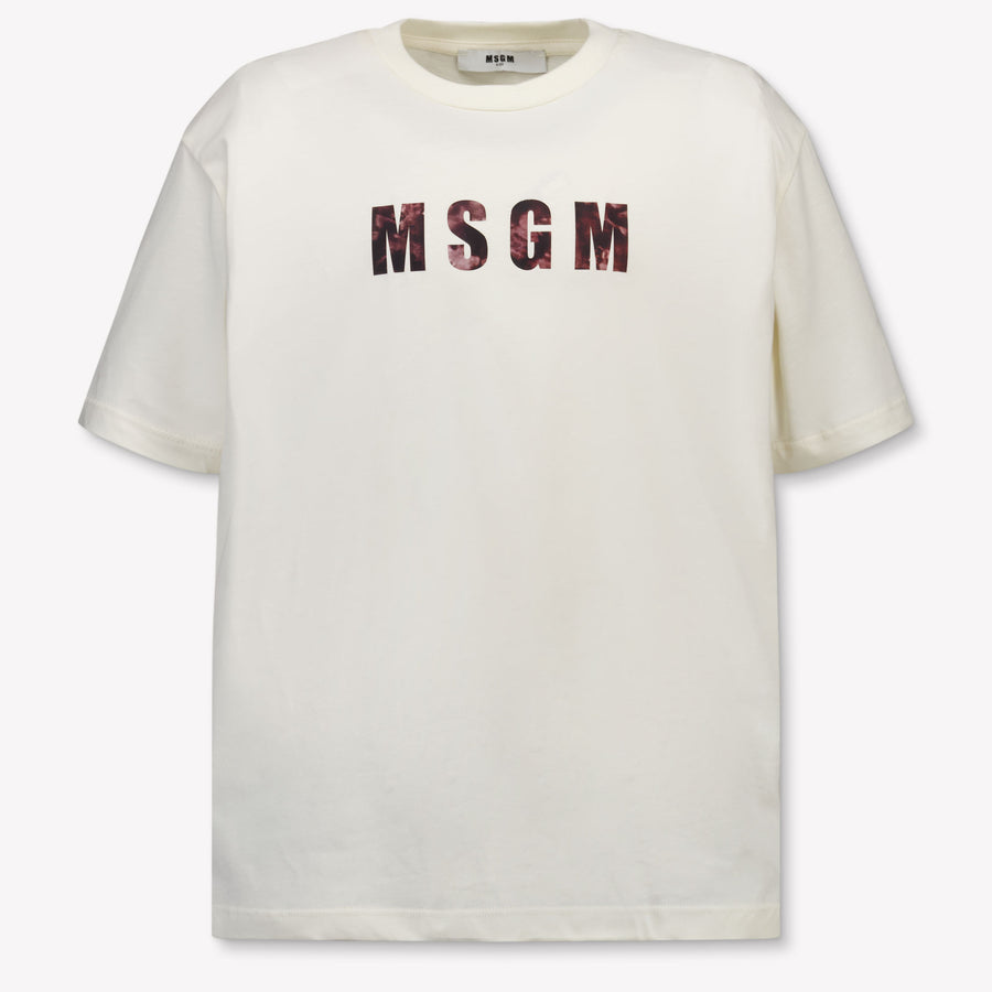 MSGM Bambini Ragazzi Maglietta dentro Off White