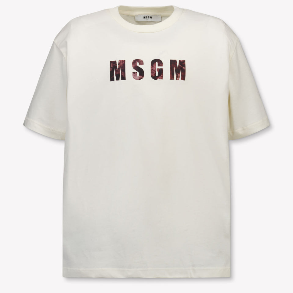 MSGM Bambini Ragazzi Maglietta dentro Off White