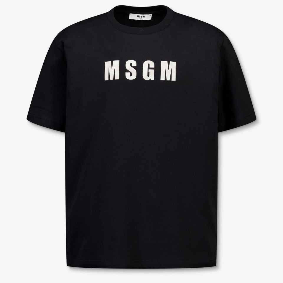 MSGM Bambini Ragazzi Maglietta dentro Nero