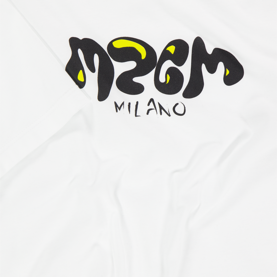 MSGM Enfants Garçons T-shirt dans Blanc